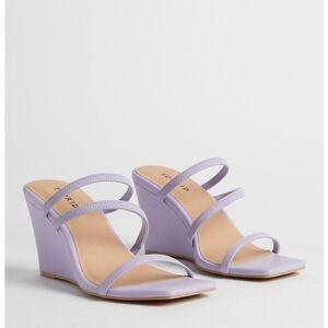 Torrid Light Purple Strappy Wedges